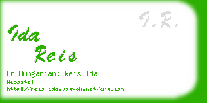 ida reis business card